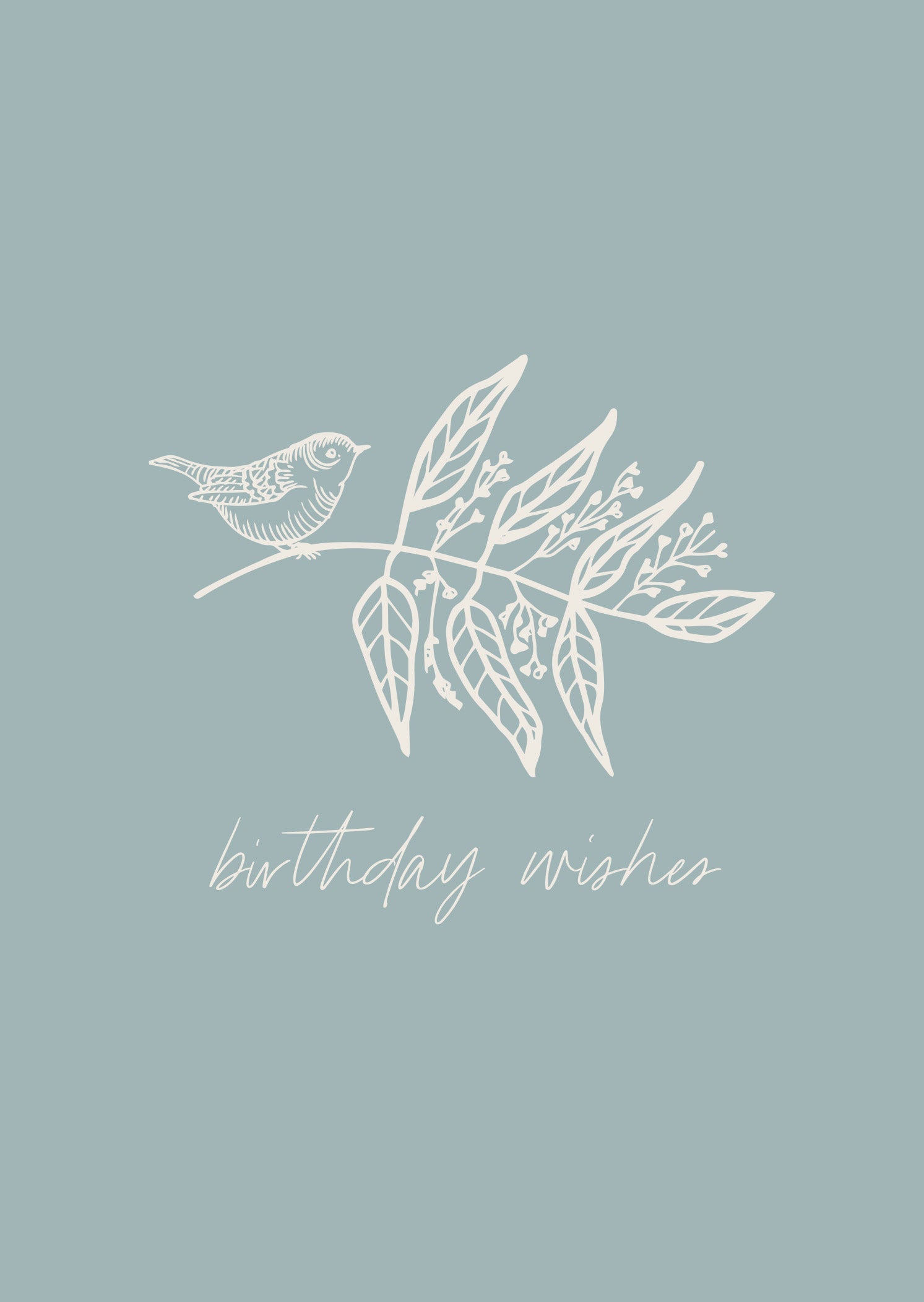 Greeting Card DAINTY - Birthday Wishes